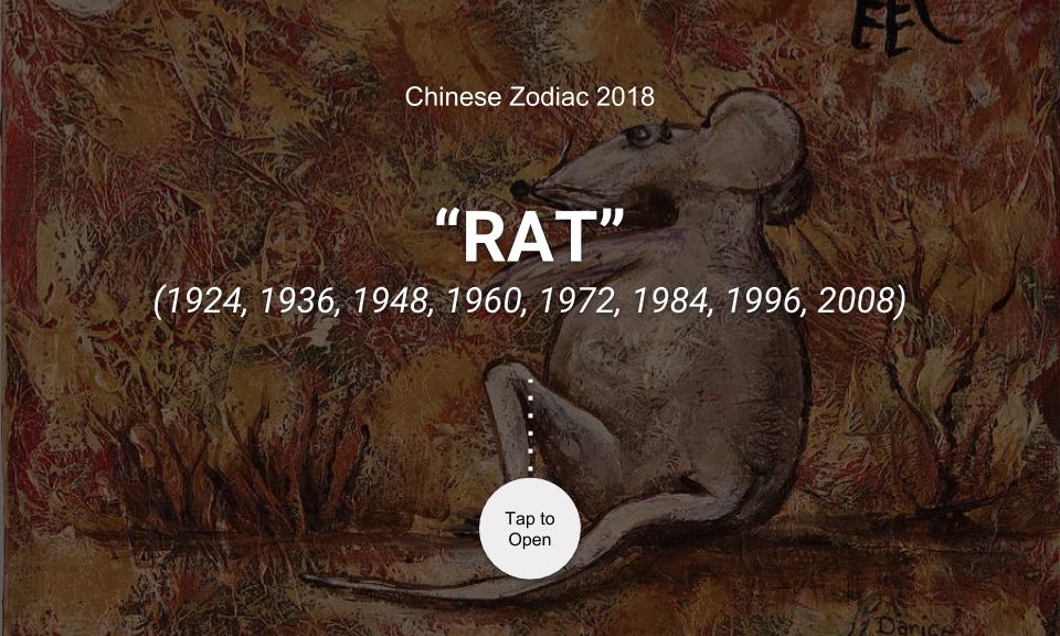 Chinese Zodiac 2018: RAT
