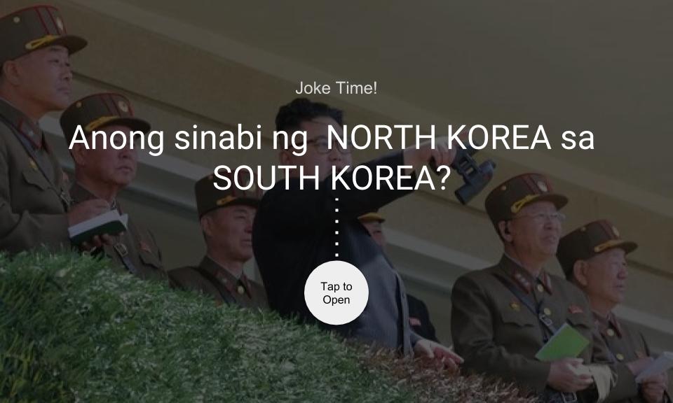 Anong sinabi ng NORTH KOREA sa SOUTH KOREA?