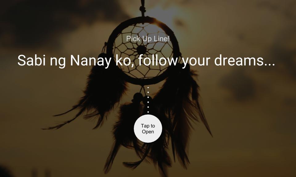 Sabi ng Nanay ko, follow your dreams…