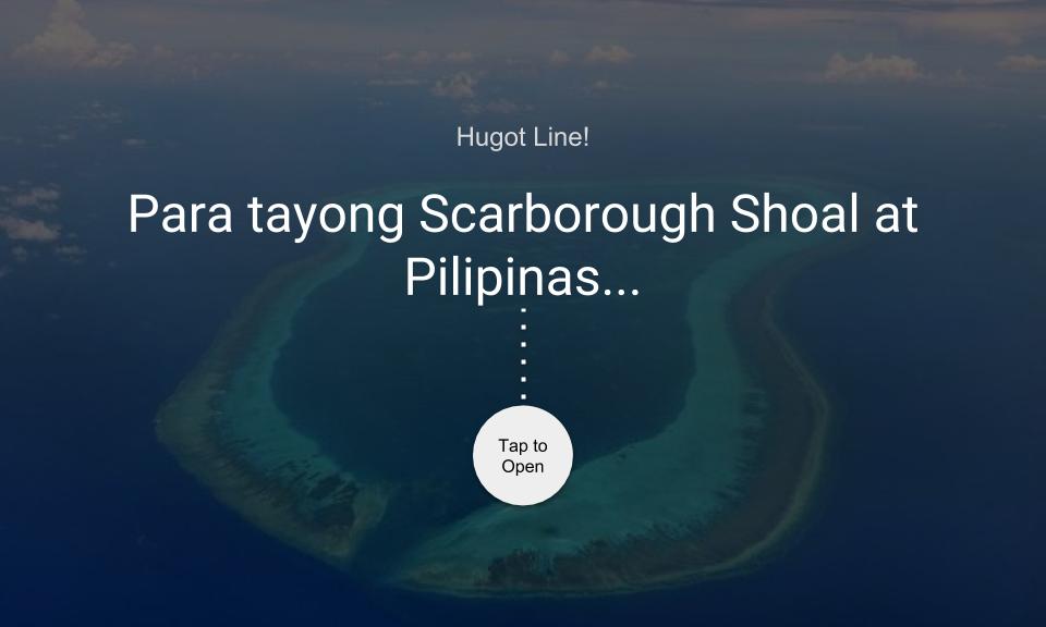 Para tayong Scarborough Shoal at Pilipinas…