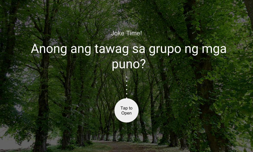 Ano ang tawag sa grupo ng mga puno?