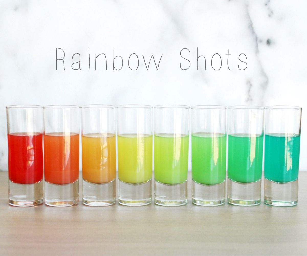 Easy Rainbow Shots…