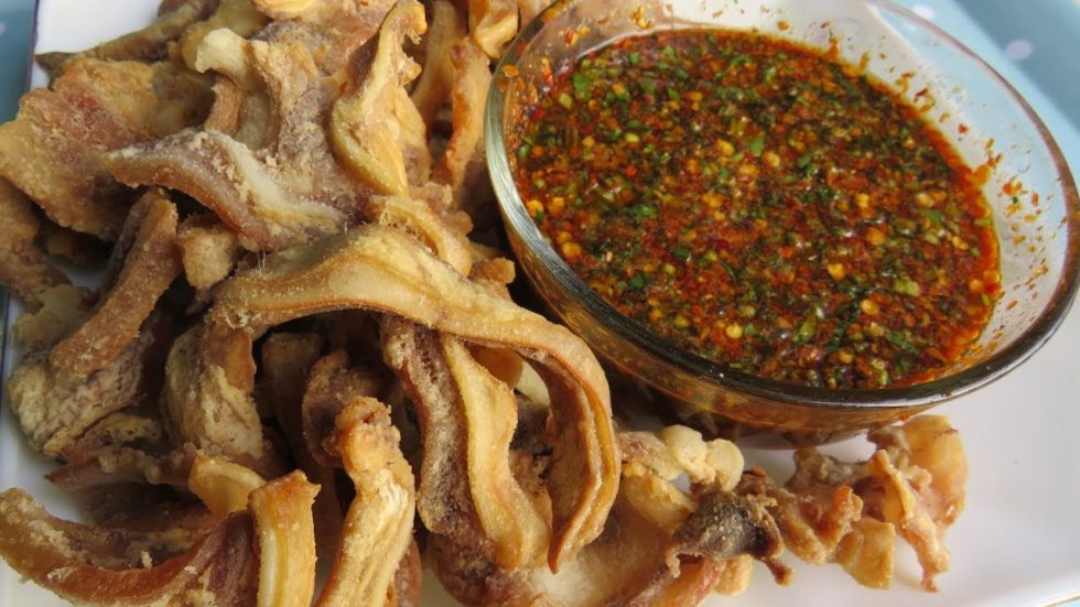 Fried Pork Ears with Spicy Chili Sauce Pulutan Club